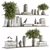 Elegant Shelf Decor Set 3D model small image 1