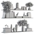 Elegant Shelf Decor Set 3D model small image 6