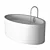 Elegant BICOLOUR Silhouette Bath 3D model small image 2