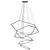 Elegant Vesanto Cameron 5 Chandelier 3D model small image 3