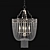 Vintage Charm: Ethan Allen Alexa Chandelier 3D model small image 1