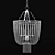 Vintage Charm: Ethan Allen Alexa Chandelier 3D model small image 3