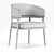 Sleek Mark Aster Dining Chair 3D model small image 2