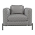 Modern Nappa Leather Sofa 3D model small image 5