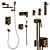 Timo Selene Collection: Complete Bathroom Set 3D model small image 5