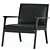 Ren Lounge Chair: Stylish Upholstered Armchair 3D model small image 1