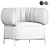 Sleek Calligaris QUADROTTA Sofa 3D model small image 6