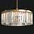 Rhys Round Chandelier: Elegant Lighting Solution 3D model small image 1