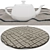 Round Rugs Set: Versatile Textured Designs 3D model small image 4