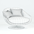 AVI 2017: Stylish V-Ray Chair 3D model small image 3