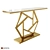 Luxury Gold Marble Console Table 3D model small image 1