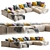Pixel N_7: Stylish and Spacious 3D Furniture Set 3D model small image 2