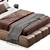 Luxurious B&B Italia Tufty Bed 3D model small image 4