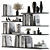 Stylish Shelf Decor Set 3D model small image 1