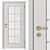 Elegant White and Gold Door 3D model small image 2