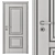 Elegant White and Gold Door 3D model small image 7