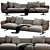 Modern Flexform Bretton 3 Seater 3D model small image 4