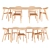 Teak Bok Chair Dining Set 3D model small image 1