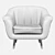 Sleek Mesh Armchair 3D model small image 5