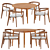 Cullen Shiitake Sand Dining Chair 3D model small image 1