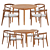 Cullen Shiitake Sand Dining Chair 3D model small image 2