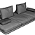 Ligne Roset Prado: Corona7+Vray Upholstery 3D model small image 5