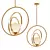 Modern Satin Brass Pendant Light 3D model small image 1