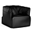 Sleek Santa Monica Poliform Chair 3D model small image 3