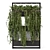 Modern Metal Stand with Hanging Indoor Plants 3D model small image 5