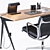 Sleek Vitra Office Set 3D model small image 4