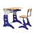 ErgoDesk: Ideal School Desk & Chair 3D model small image 8