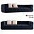 Longhi Must Large Sofa 3D model small image 1