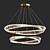 Elegant Double Ring Pendant 3D model small image 1