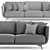 Nube Italia JOE Modern Sofa 3D model small image 5