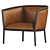 Modern Margou Armchair: Elegant Design, Premium Comfort 3D model small image 4