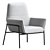 Vintage Gray Winston Armchair 3D model small image 1