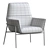 Vintage Gray Winston Armchair 3D model small image 6