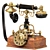 Vintage Retro Rotary Dial Phone 3D model small image 2