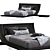 Presotto Aqua Modern Bed 3D model small image 1