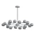 Elegant Gunmetal Chandelier: Bleeker 3D model small image 2