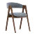 Dublin Deephouse Dining Chair 3D model small image 4