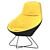 Contemporary Conic Lounge Chair 3D model small image 3