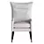 Barrett Winged Chair: Elegant Occasional Seating 3D model small image 2