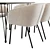 Modern Mitis Dining Set: Stylish Chairs and Sleek Table 3D model small image 3