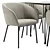 Modern Mitis Dining Set: Stylish Chairs and Sleek Table 3D model small image 5