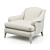 Baker Luxe Derby Lounge Chair 3D model small image 1