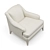 Baker Luxe Derby Lounge Chair 3D model small image 3