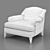 Baker Luxe Derby Lounge Chair 3D model small image 6