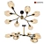 Elegant Montana CITILUX Chandelier 3D model small image 3