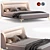 Luxury Leather Bed: Tonino Lamborghini TL-2717 3D model small image 1